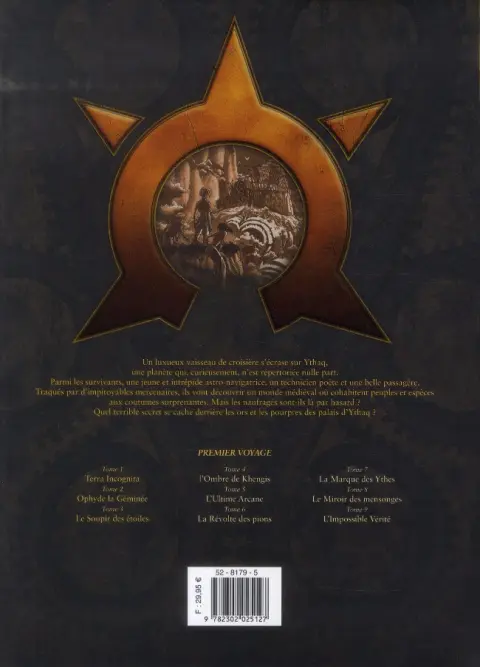 Verso de l'album Les Naufragés d'Ythaq Premier Voyage Tomes 1 à 3