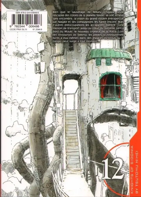 Verso de l'album Knights of Sidonia 12