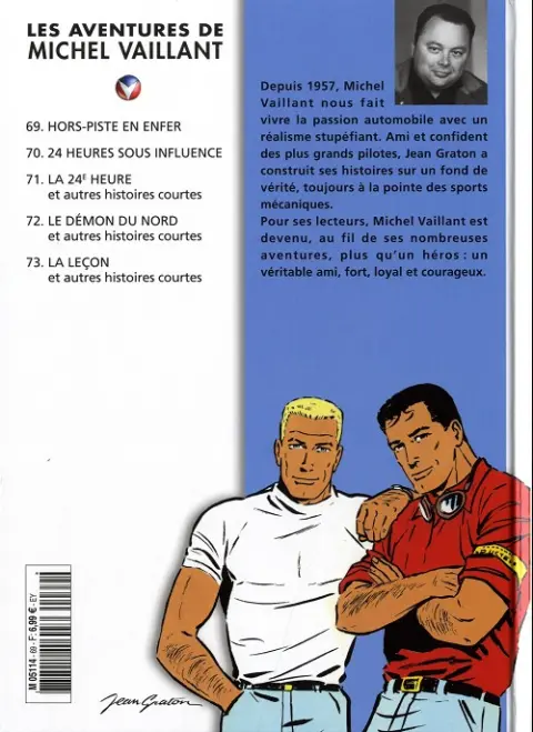 Verso de l'album Michel Vaillant La Collection Tome 69 Hors-piste en enfer