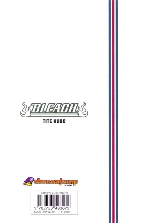 Verso de l'album Bleach Tome 52 End of Bond