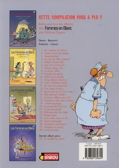 Verso de l'album Les Femmes en Blanc Explosions de rire