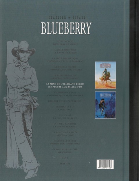 Verso de l'album Blueberry Intégrale Le Soir - Édition de 2015 Volume 6