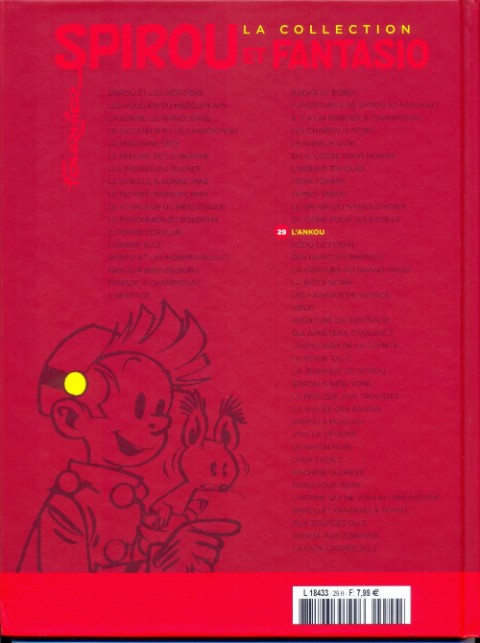 Verso de l'album Spirou et Fantasio La collection Tome 29 L'Ankou