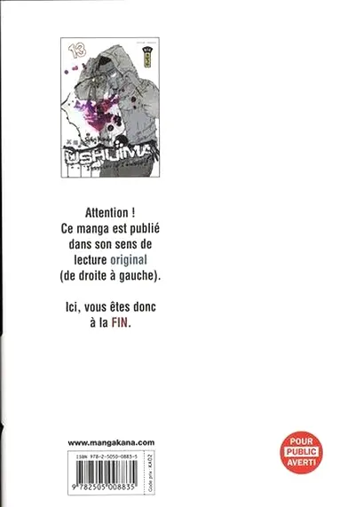 Verso de l'album Ushijima - L'usurier de l'ombre 13