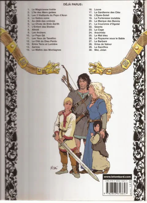 Verso de l'album Thorgal Tome 26 Le Royaume des sables
