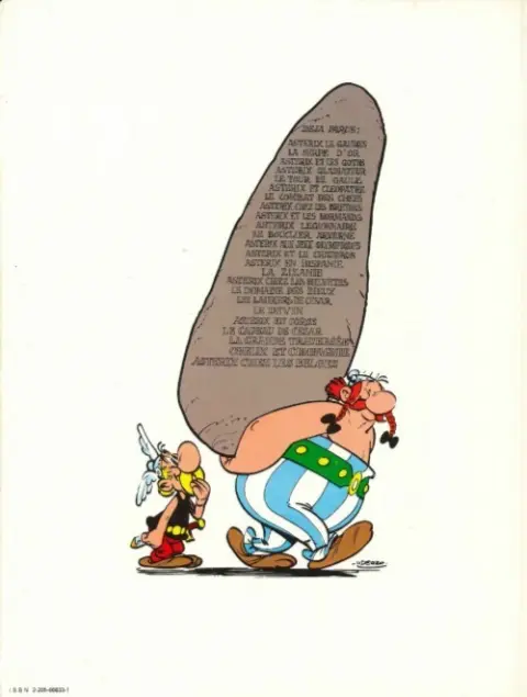 Verso de l'album Astérix Tome 21 Le cadeau de césar