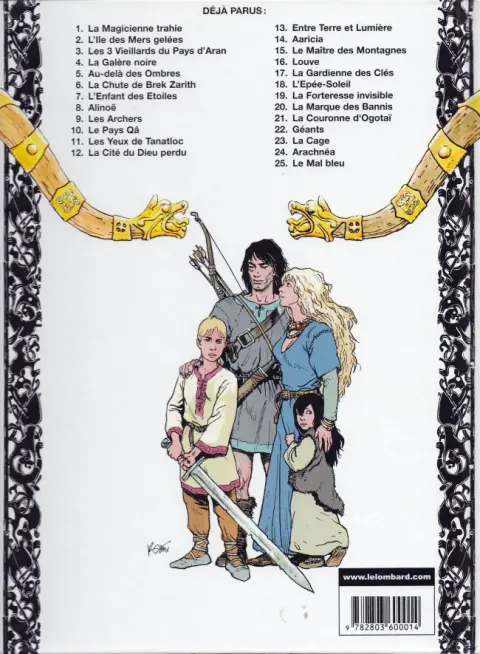 Verso de l'album Thorgal Tome 3 Les 3 Vieillards du Pays d'Aran