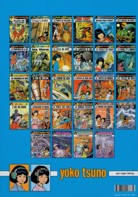 Verso de l'album Yoko Tsuno Tome 16 Le dragon de Hong Kong