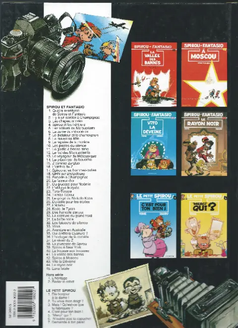 Verso de l'album Spirou et Fantasio Tome 20 Le faiseur d'or