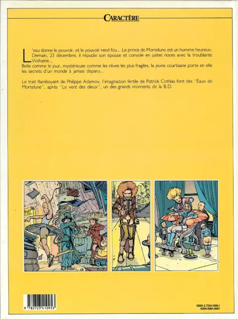 Verso de l'album Les eaux de Mortelune Tome 3 Le prince et la poupée