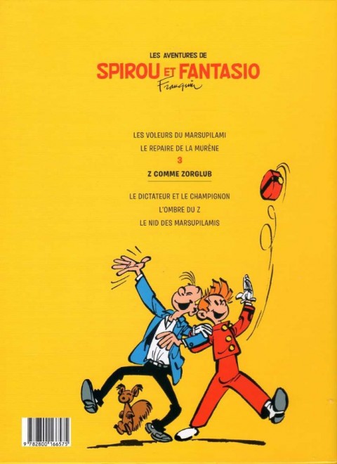 Verso de l'album Spirou et Fantasio Tome 15 Z comme Zorglub
