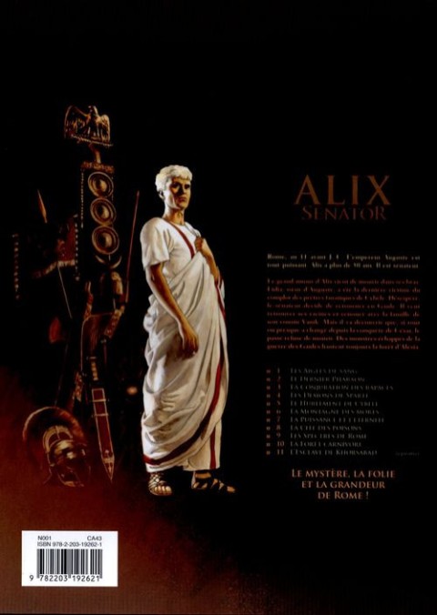 Verso de l'album Alix Senator Tome 10 La Forêt carnivore