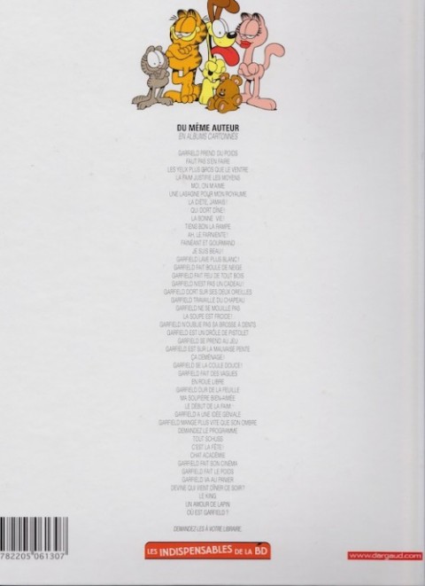 Verso de l'album Garfield Tome 32 Le Début de la faim