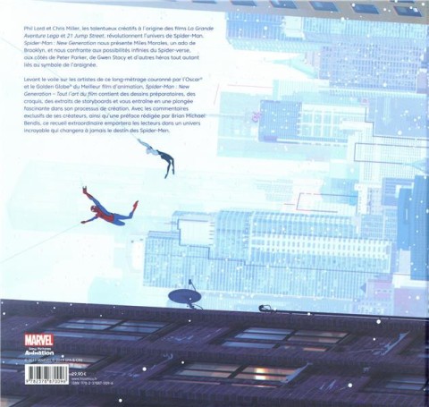 Verso de l'album Spider-Man - New Generation : Tout l'art du film
