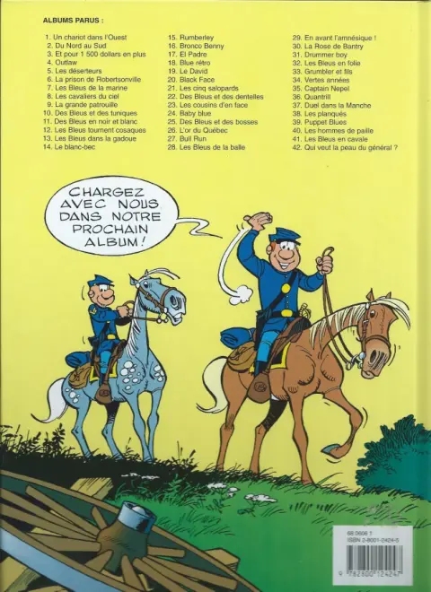 Verso de l'album Les Tuniques Bleues Tome 39 Puppet Blues