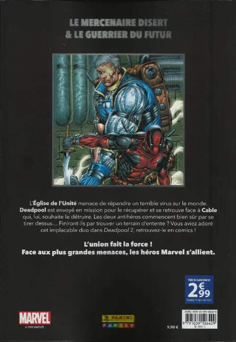 Verso de l'album Marvel - Les Grandes Alliances Tome 3 Deadpool & Cable