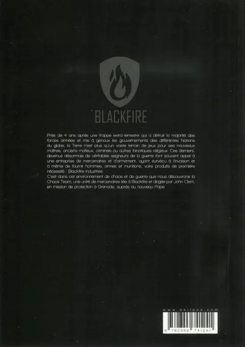 Verso de l'album Chaos Team Tome 1 Tome 1.1