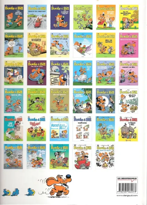 Verso de l'album Boule & Bill Tome 25 Les v'là !