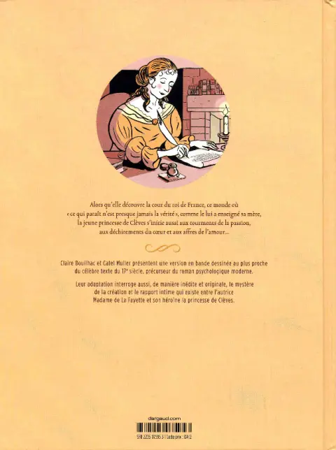 Verso de l'album La princesse de Clèves