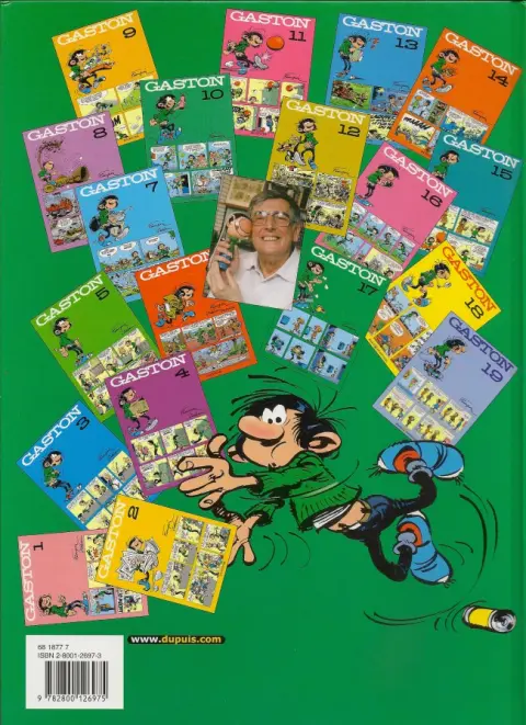 Verso de l'album Gaston Tome 17