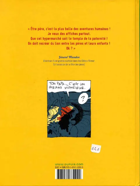 Verso de l'album Tête de gondole