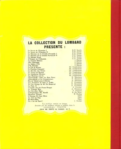 Verso de l'album Chick Bill Tome 7 Ko-Klox-Klan