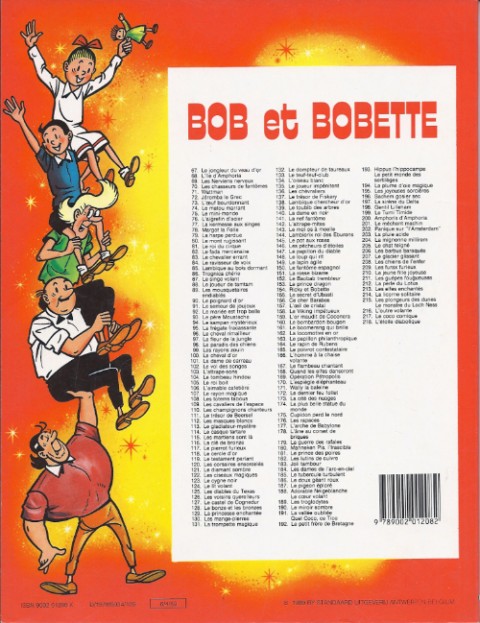 Verso de l'album Bob et Bobette Tome 169 Opération Pétropolis