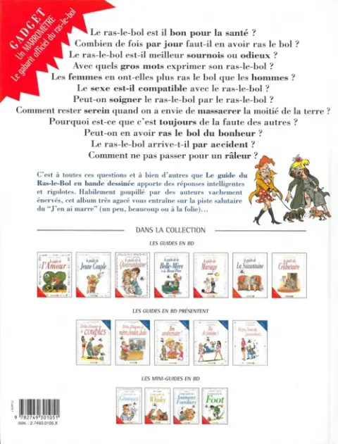 Verso de l'album Le Guide Tome 24 Le guide du ras-le-bol