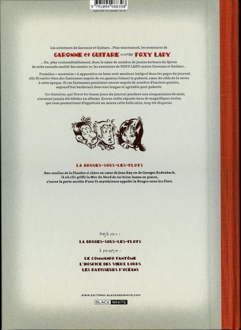 Verso de l'album Garonne et Guitare contre Foxy Lady Tome 3 La Bruges Sous-Les-Flots