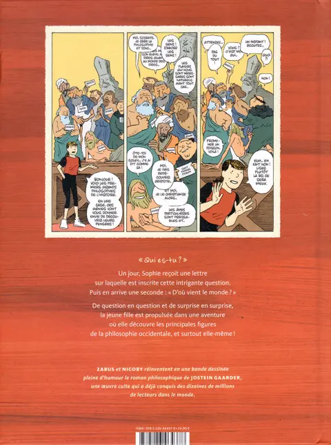 Verso de l'album Le monde de Sophie 1 La Philo, de Socrate à Galilée