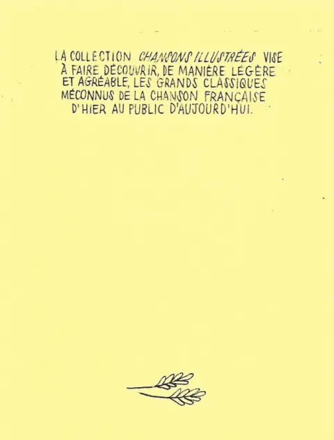 Verso de l'album Tes petits pains