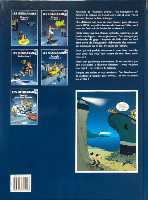 Verso de l'album Les Gendarmes Tome 3 Radar-dare !