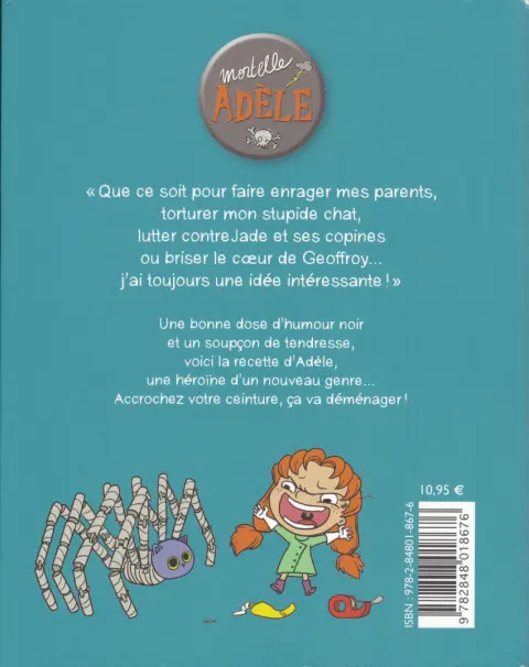 Verso de l'album Mortelle Adèle Tome 1 Tout ça finira mal
