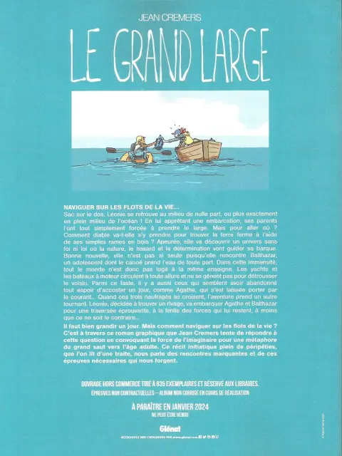 Verso de l'album Le Grand Large