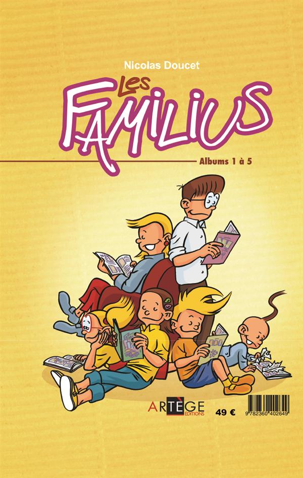 Verso de l'album Les familius