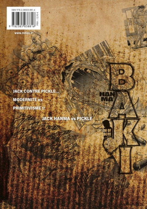 Verso de l'album Hanma Baki 11