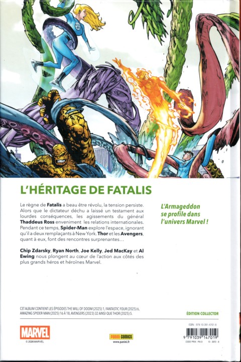 Verso de l'album Marvel World Volume 09