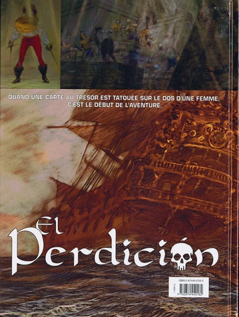 Verso de l'album El Perdicion Tome 1 Les canons d'or