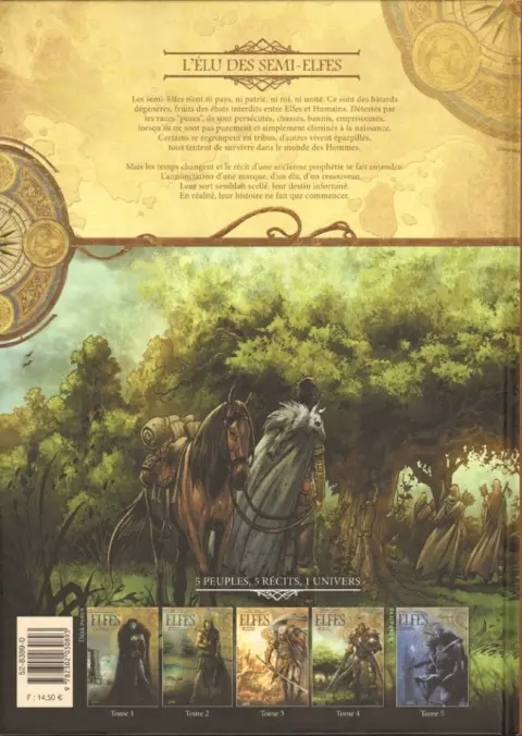 Verso de l'album Elfes Tome 4 L'Élu des semi-Elfes