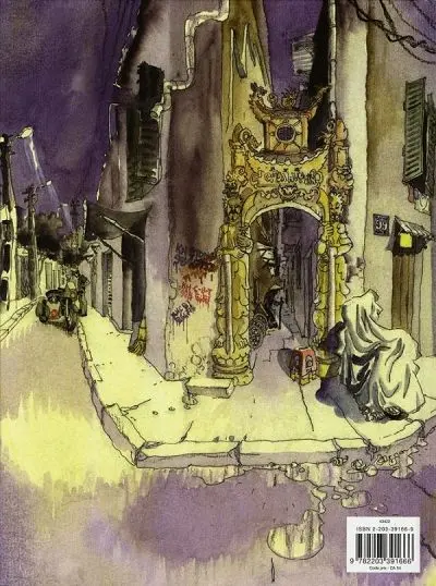Verso de l'album Les Fantômes de Hanoï