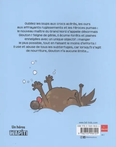 Verso de l'album Glouton 1 La terreur des glaces