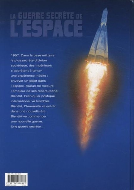 Verso de l'album La Guerre secrète de l'espace Tome 1 1957 - Spoutnik