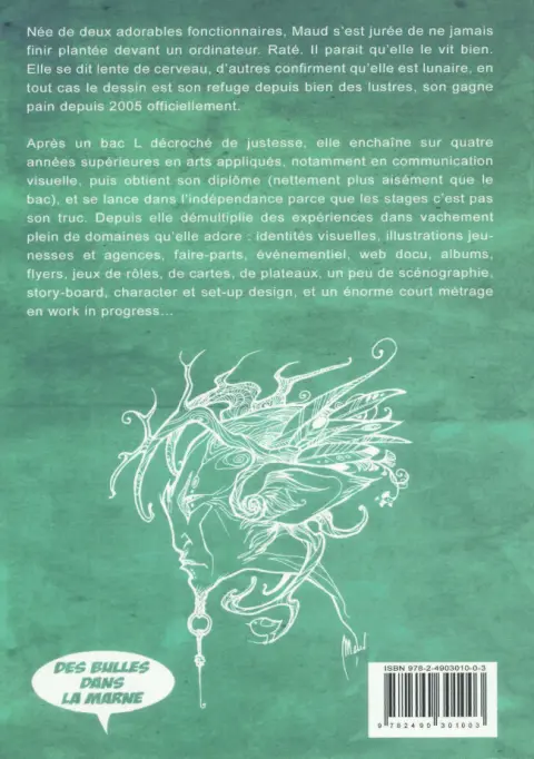 Verso de l'album Artbook Artbook by Maud Chalmel