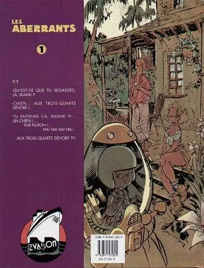 Verso de l'album Les Aberrants 1