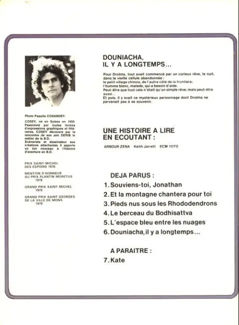 Verso de l'album Jonathan Tome 6 Douniacha, il y a longtemps...