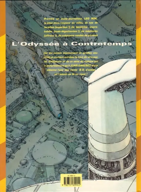 Verso de l'album Léo Roa Tome 2 L'Odyssée à contretemps
