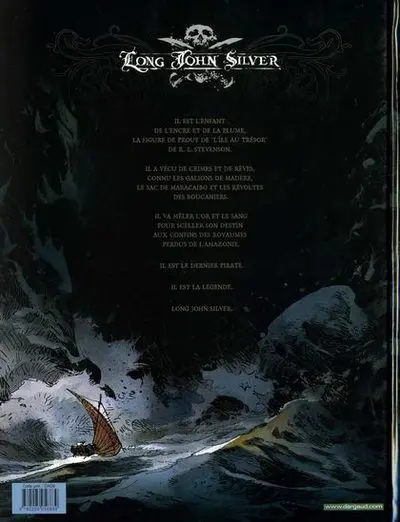 Verso de l'album Long John Silver I Lady Vivian Hastings