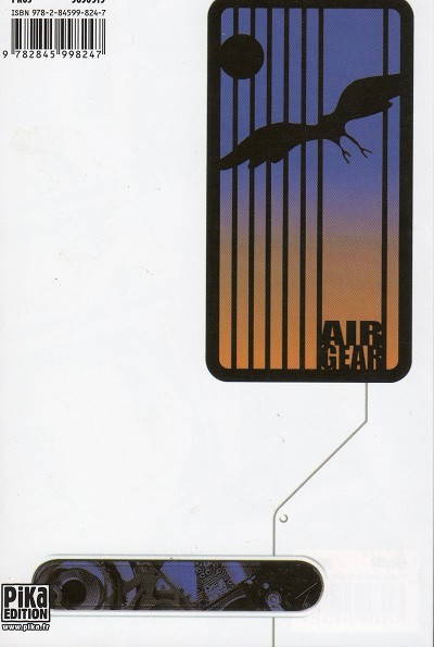 Verso de l'album Air gear 8