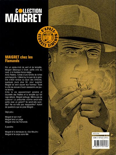 Verso de l'album Maigret Tome 3 Maigret chez les Flamands