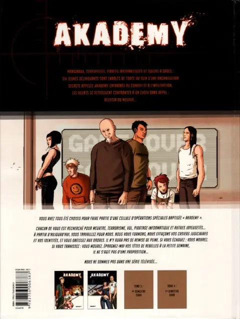Verso de l'album Akademy Tome 1 La cour des grands